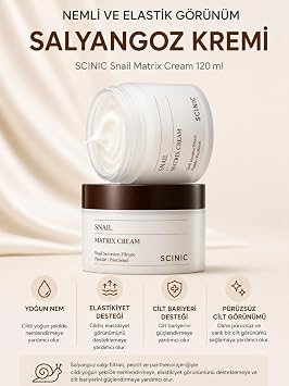Scinic Snail Matrix Cream Salyangoz Özlü Kolajen İçerikli Nemlendirici Krem