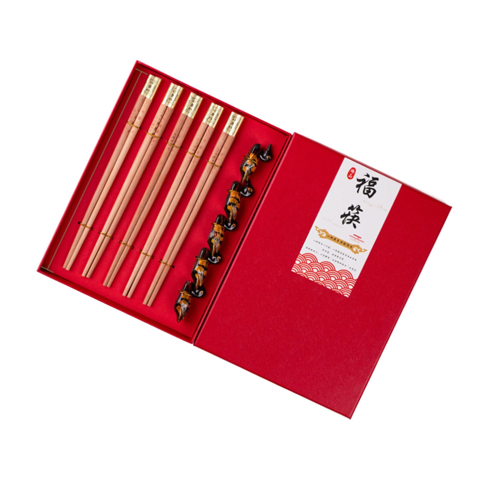 Buxuaaaa Nonslip Wooden Chopsticks with Ergonomic Holder Natural Finish Tableware for Contemporary Homes Decoration Sustainable Wooden Dining Utensils