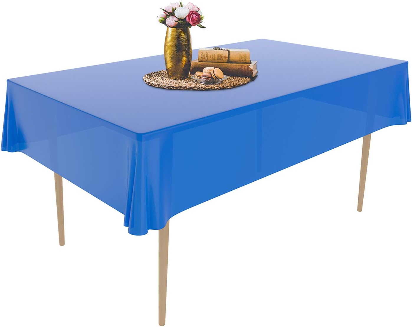 Puricon 12 Pack Disposable Plastic Tablecloths 54 x 108 Inch Premium