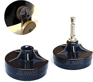 JILINWEI [2 Pack] Addi Knitting Machine Adapter with 1Pcs Hex Steel Bit Power Screwdriver Attachment for Drill,Quick Knit Power Adapter,Crank Handle Adapter for Addi Express/King Size