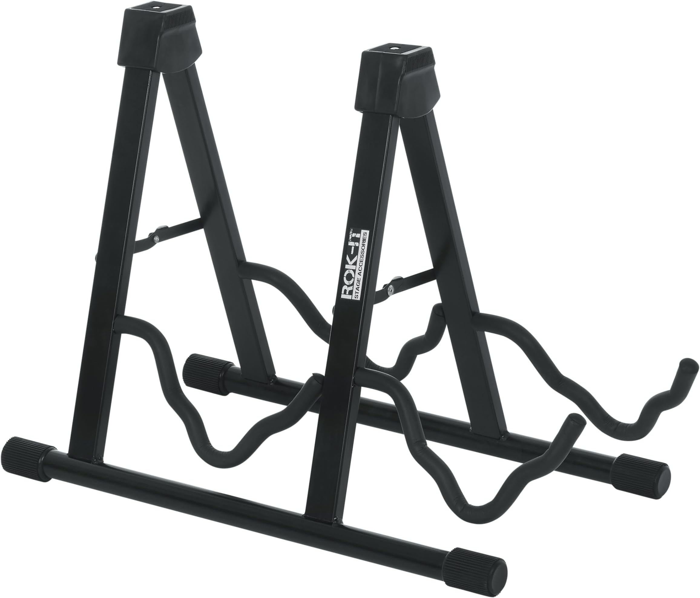 Gator Rok It A-Frame Double Guitar Stand; Holds Most Standard Electric and Acoustic Guitars (RI-GTRAU2X)
