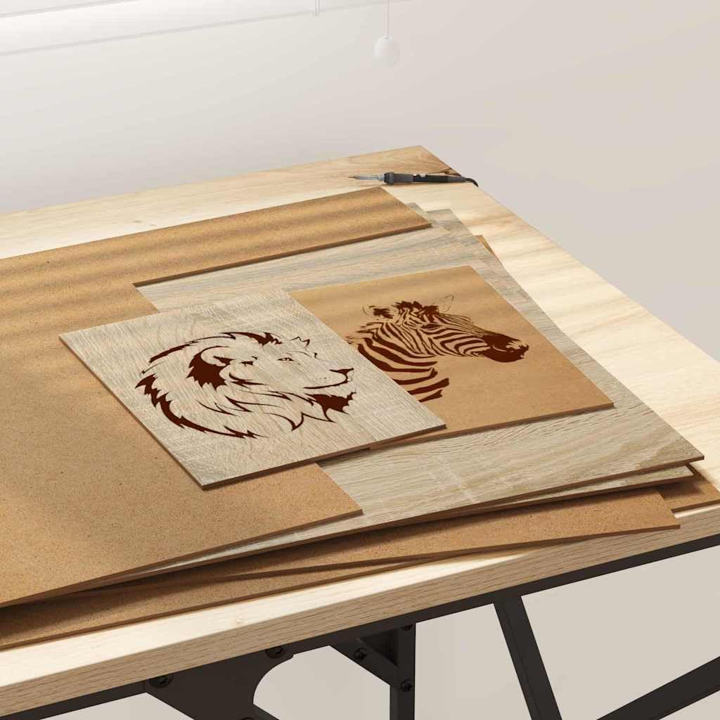 50 x płyty dekoracyjne, materiał drewnopochodny, dąb sonoma, 40 x 60 cm, drewno do majsterkowania, do pokrycia ścian, projektów DIY, do majsterkowania, paneli