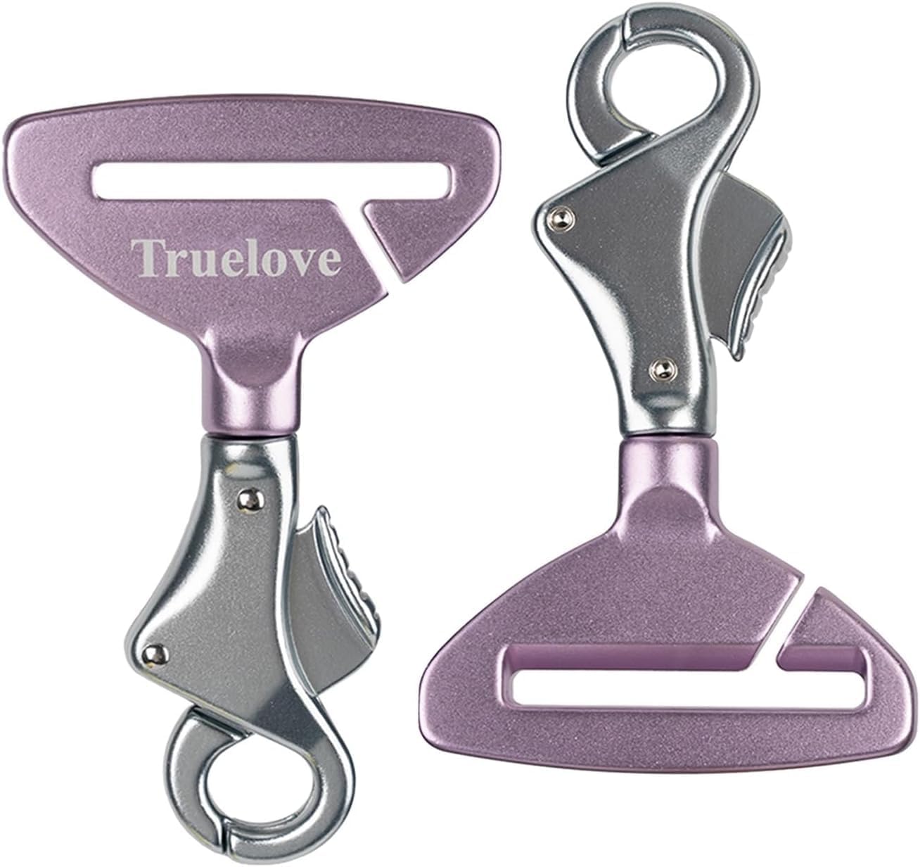 Truelove Vehicle Seat Belt Safety Buckle Lock, Dog Seat Belt Clip Universal Dog Car Restraint - Portable Vehicle Seatbelt Harness for Pet Car Travel(Purple) - image 2
