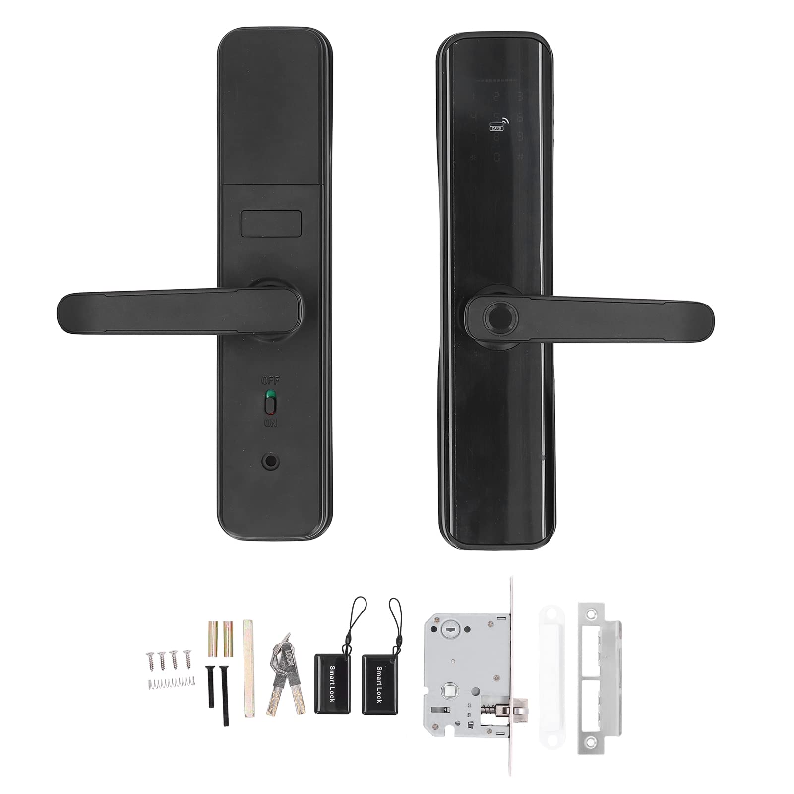 BT Smart Door Lock Smart Fingerprint Lock Keyless Entry System Fingerprint Password App Key Card Multiple Unlock Methods for Tuya