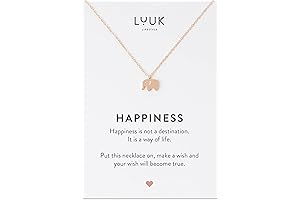 LUUK LIFESTYLE Necklace for Women with Rose Gold Elephant Pendant