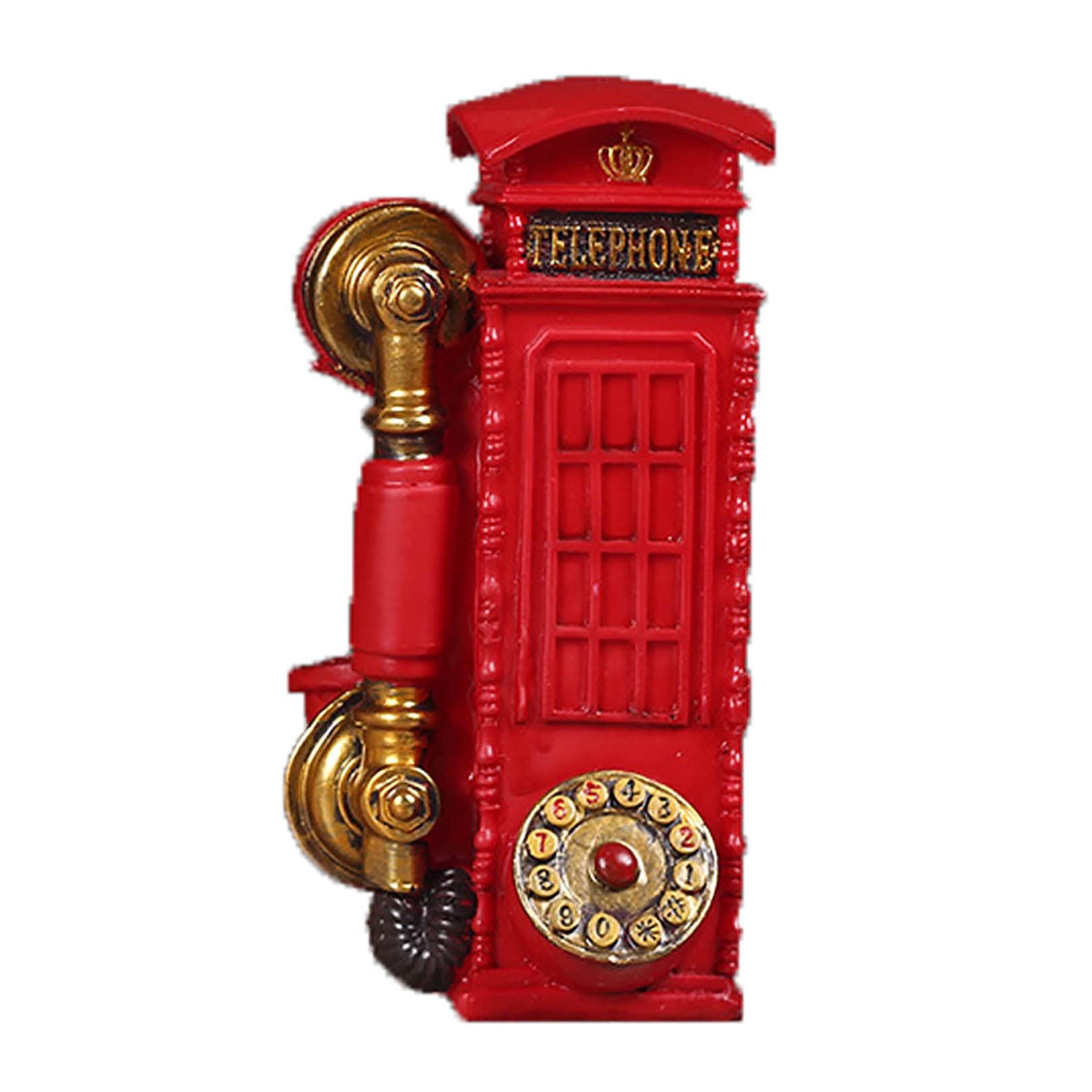Fil Téléphone Décoration de La Maison Creative Rétro Décoratif Téléphone Antique Téléphone Modèle Décor Statue Étagère Décor