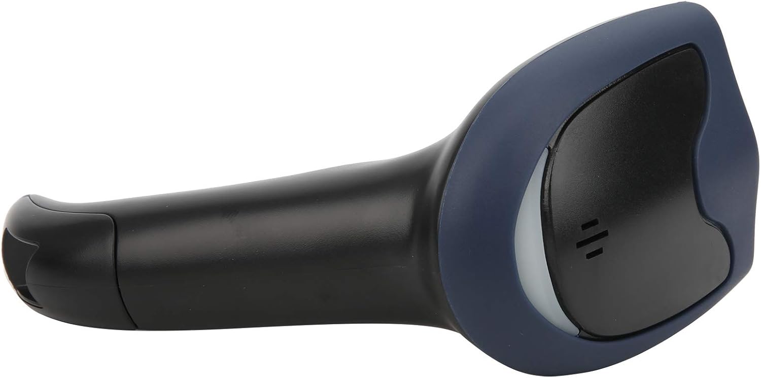 Front view of the plplaaoo SC12022D barcode scanner, showing the scanning window and ergonomic grip.