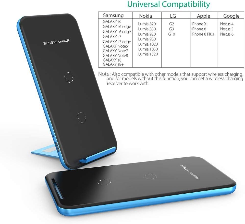 caricabatterie dock per qi abilitato