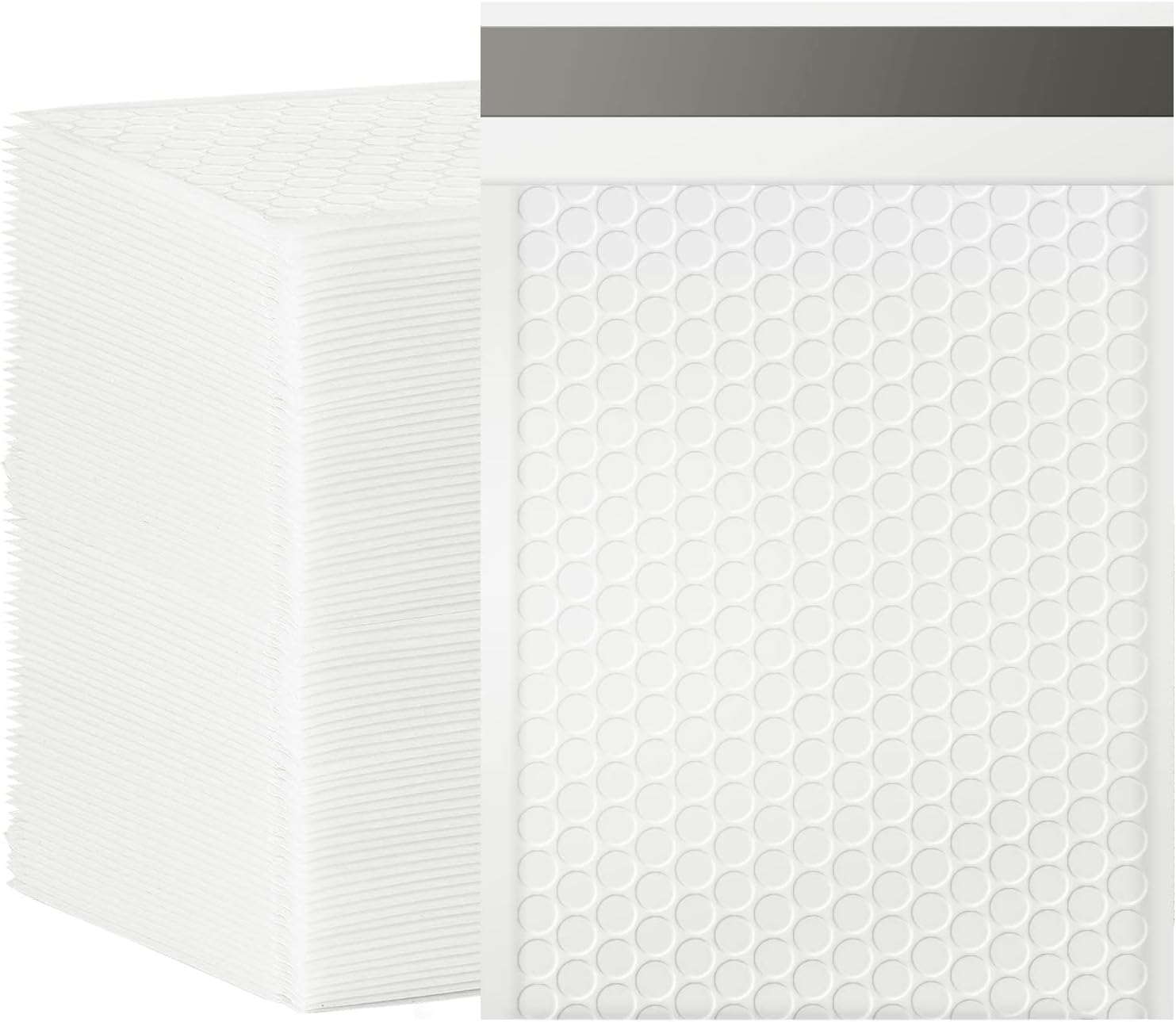 packbabol Bubble Mailers, 6x9 Inch Poly Padded Bubble Mailers Pack of 100 Bubble Envelopes Opaque Self Seal Adhesive Waterproof Bags for Shipping and Packaging(White,6x9-100Pc)