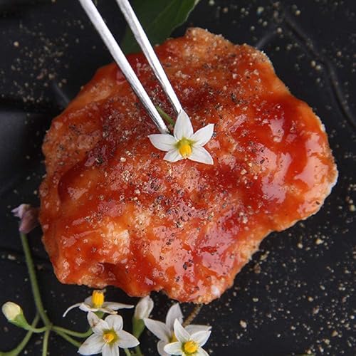 Miniatura 5 de MMOBIEL Pinzas de acero inoxidable de 8 pulgadas con punta dentada curvada de 60 grados, herramienta profesional multiusos para trabajo industrial,