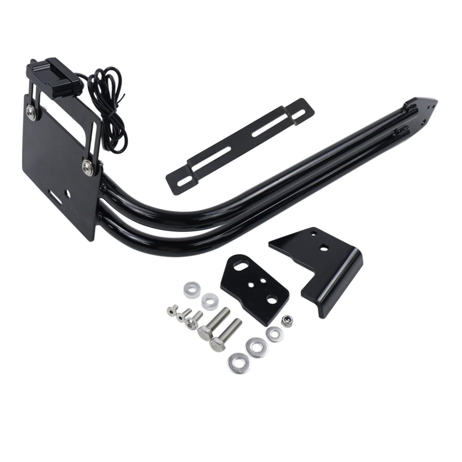 Portatarga per moto Per BMW R18 100 Anni R 18 Classic 2020-2025 Display A LED Laterale Staffa Kit Di Trasferimento Targa Porta Targa Moto(Side)