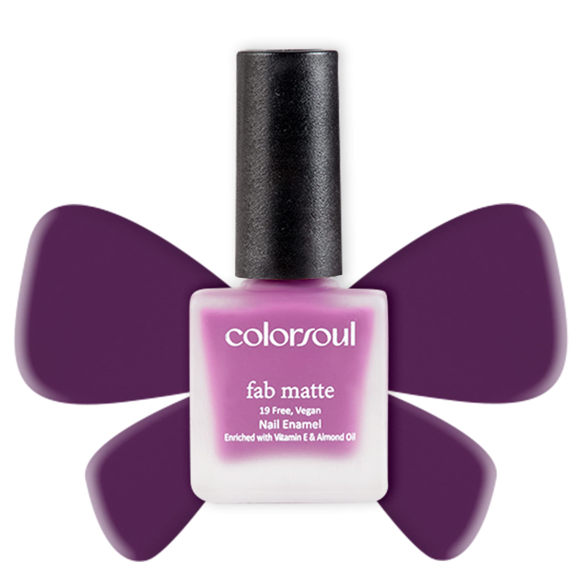 Colorsoul Fab Matte Nail Enamel,Berry Pop,F10