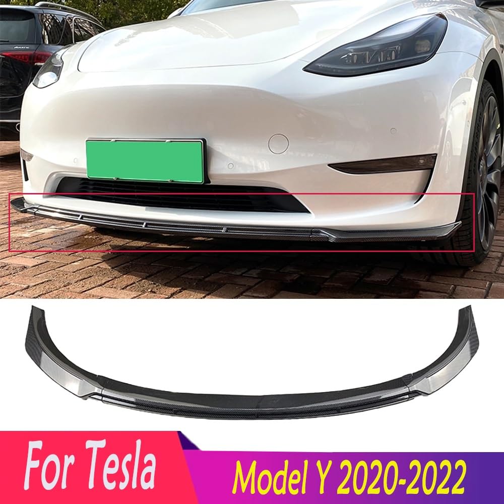 Do Tesla Model Y ABS Glossy Black Przedni zderzak