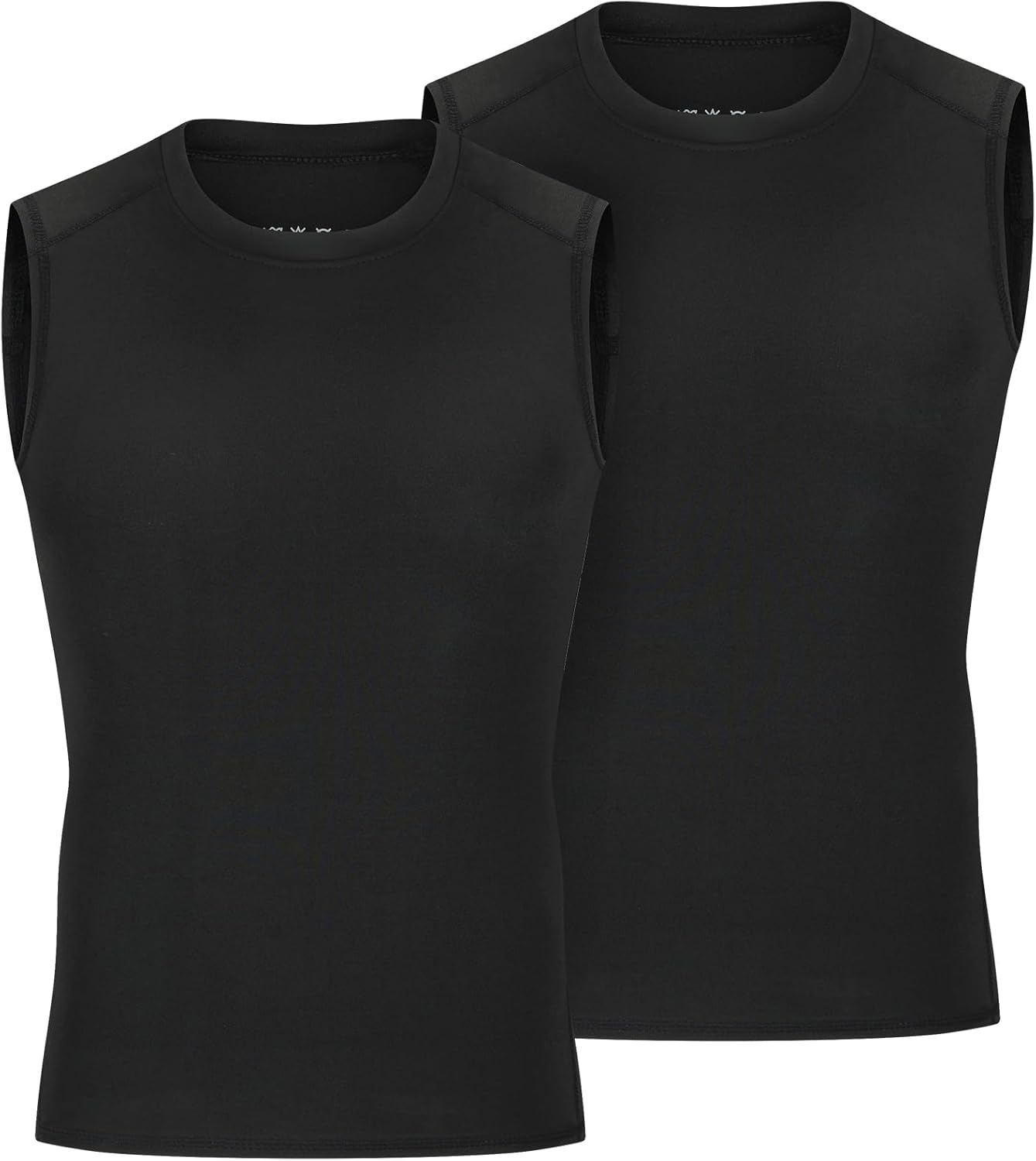 Youth Boys Sleeveless Compression Shirt Basketball Football Undershirt Quick Dry Kids Athletic Tank Tops for Workout