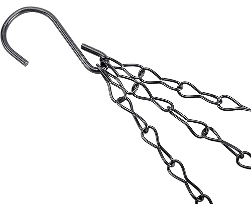 Miniatura 7 de Cadena colgante y ganchos giratorios, 3 cadenas colgantes de 3 puntos, 4 cadenas rectas, 8 ganchos giratorios para colgar plantas, macetas, cestas y