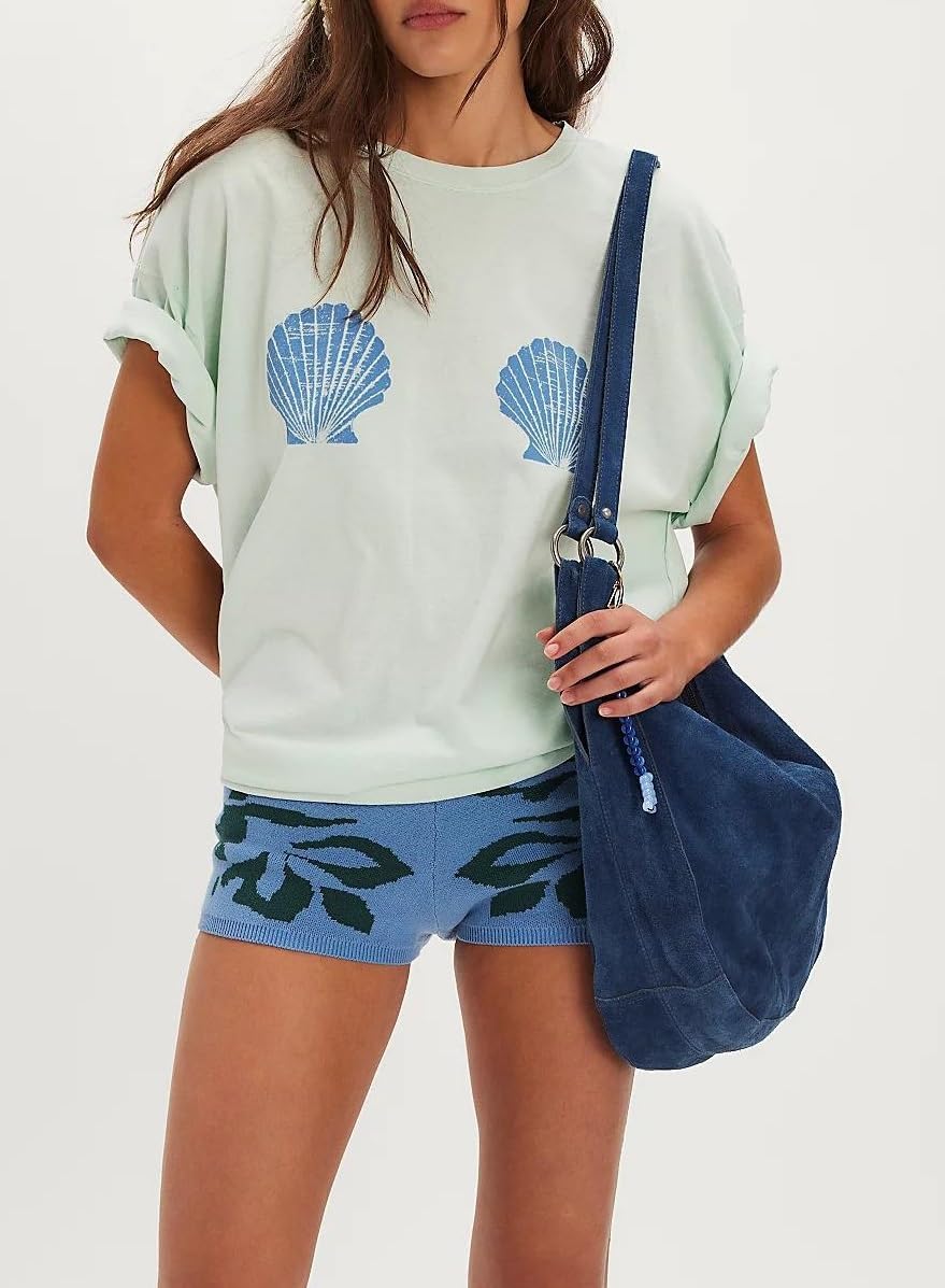 Luckinbaby Women Oversized Fruit Graphic Tee Y2k Short Sleeve Preppy Shirt Cute Summer Top Aesthetic Clothes - Image 2