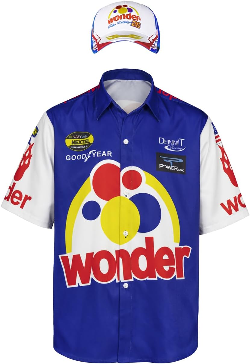 Men Ricky Bobby Shirt Talladega Nights Racing costume