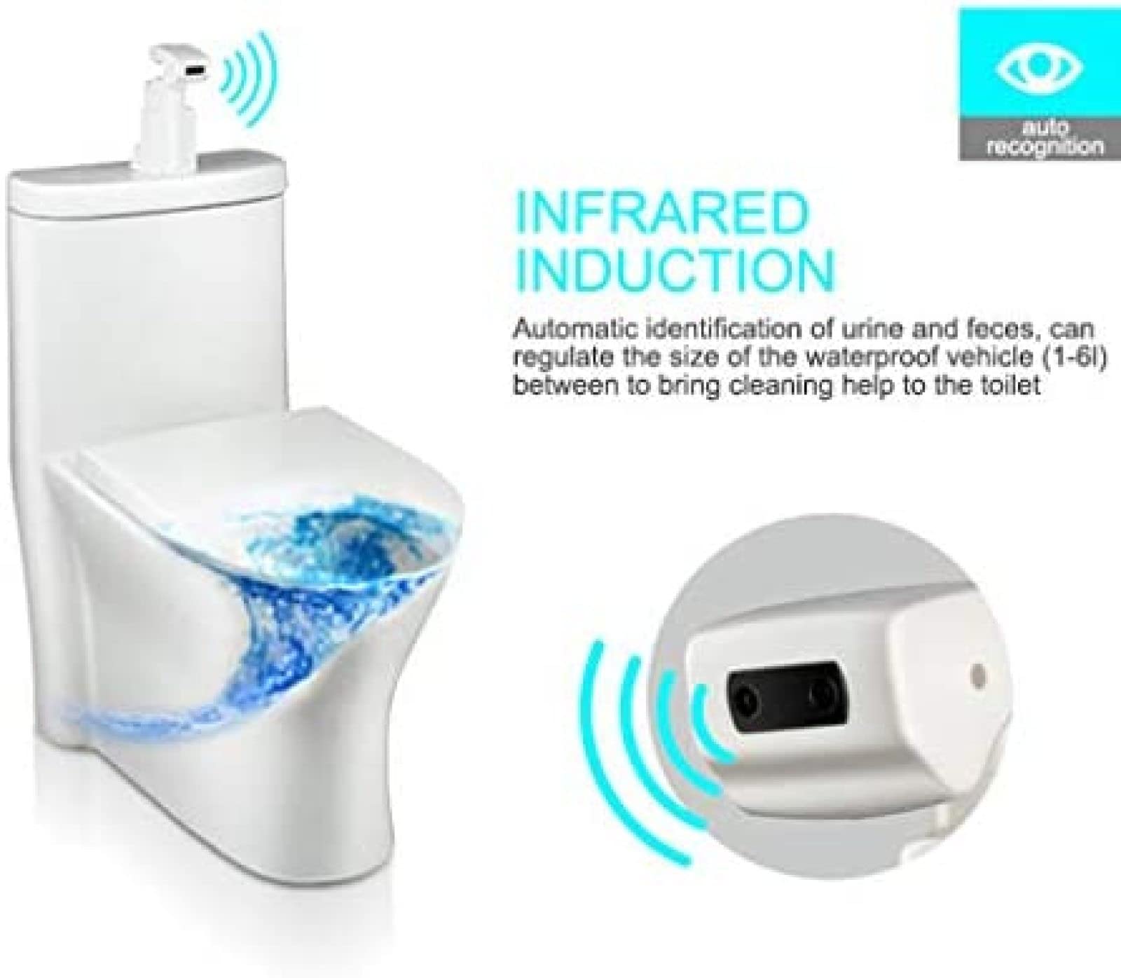 Bagno WC Orinatoio Valvola di Scarico Smart Touchless Sensore A Infrarossi Automatico Orinatoio Flusher DC 4.5 V/AC 220 V Parti di Servizi Igienici,Constructive23