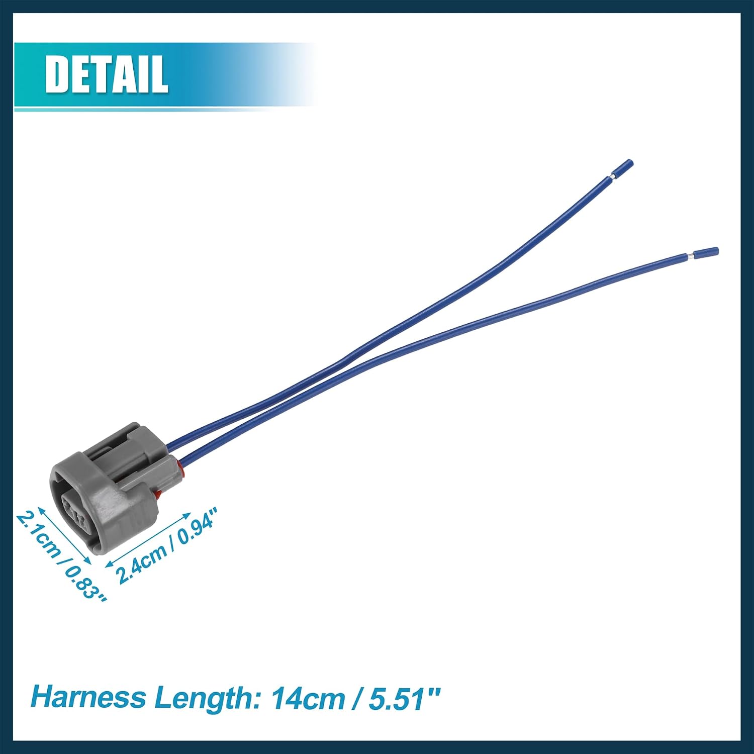Side Light Connector Replacement No.9098011149 for Toyota 2pin Automotive Parts