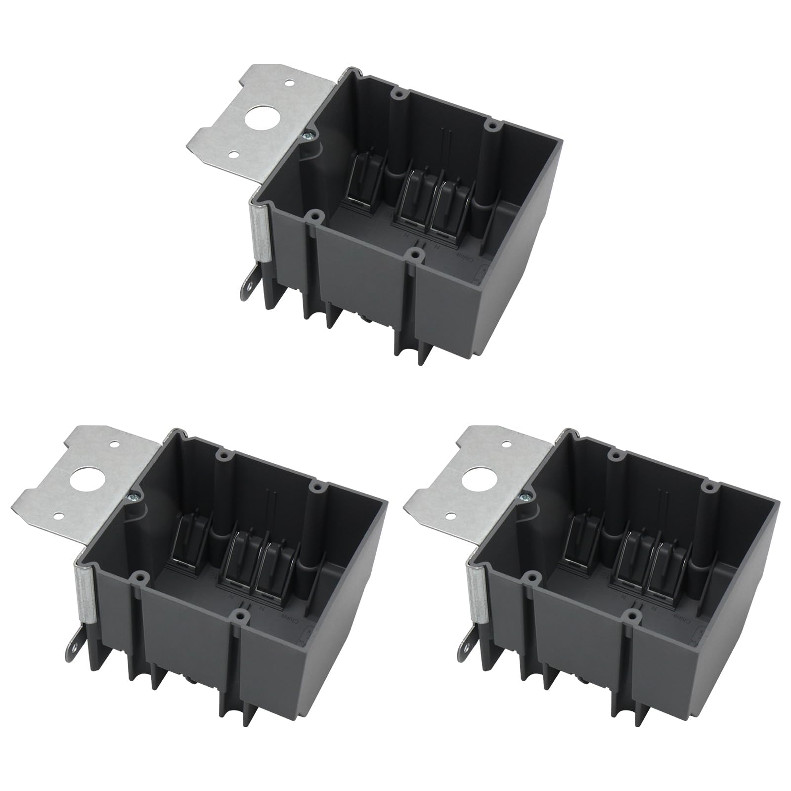 Snapklik.com : AIRTAK 3 Pack 2-Gang Adjustable Electrical Outlet Box ...