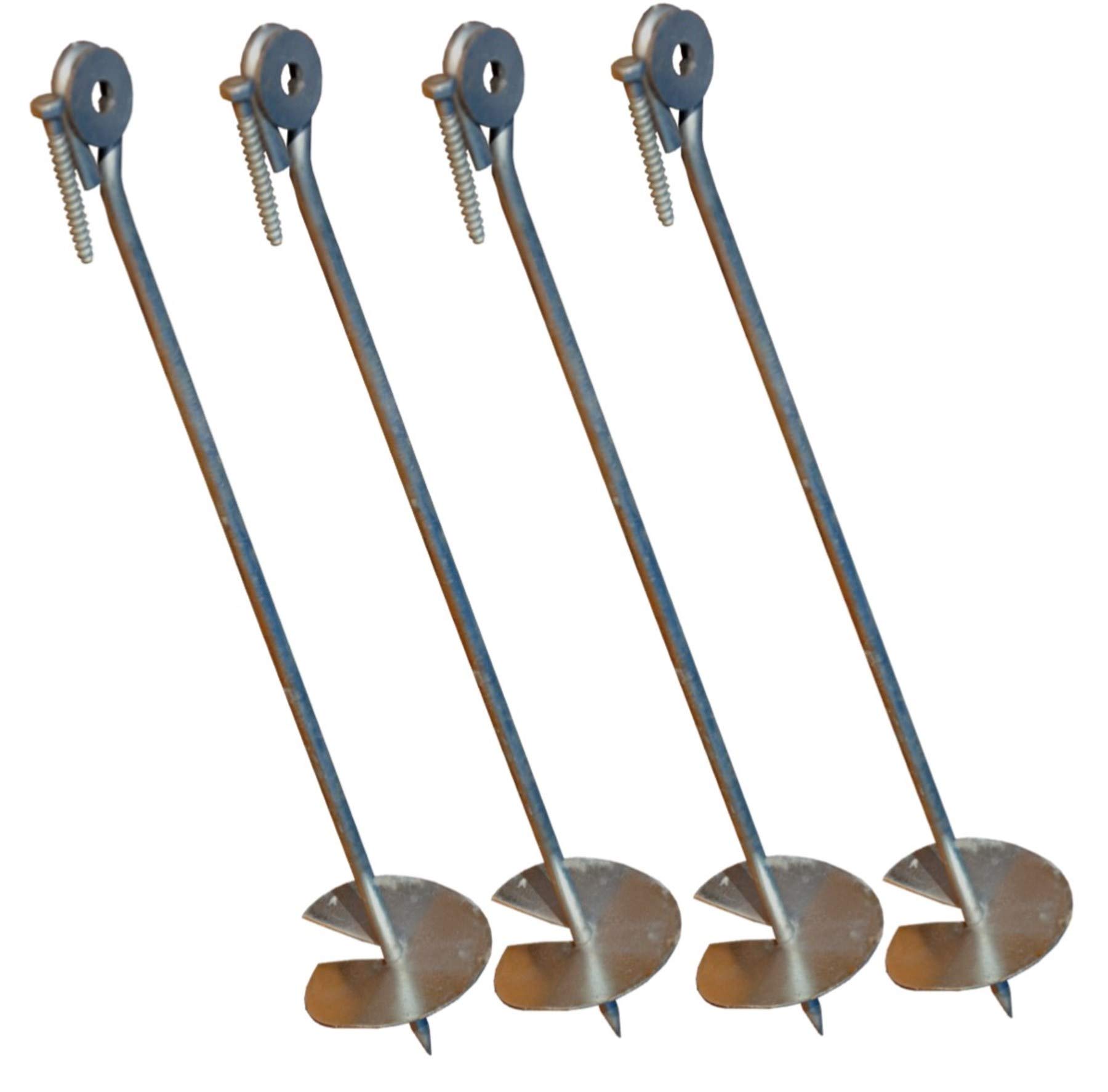Tiktaktoo d'ancrage au Sol pour Poteau de balançoire Ensemble de 4 Tiktaktoo d'ancrage au Sol pour Poteau de balançoire Ensemble de 4