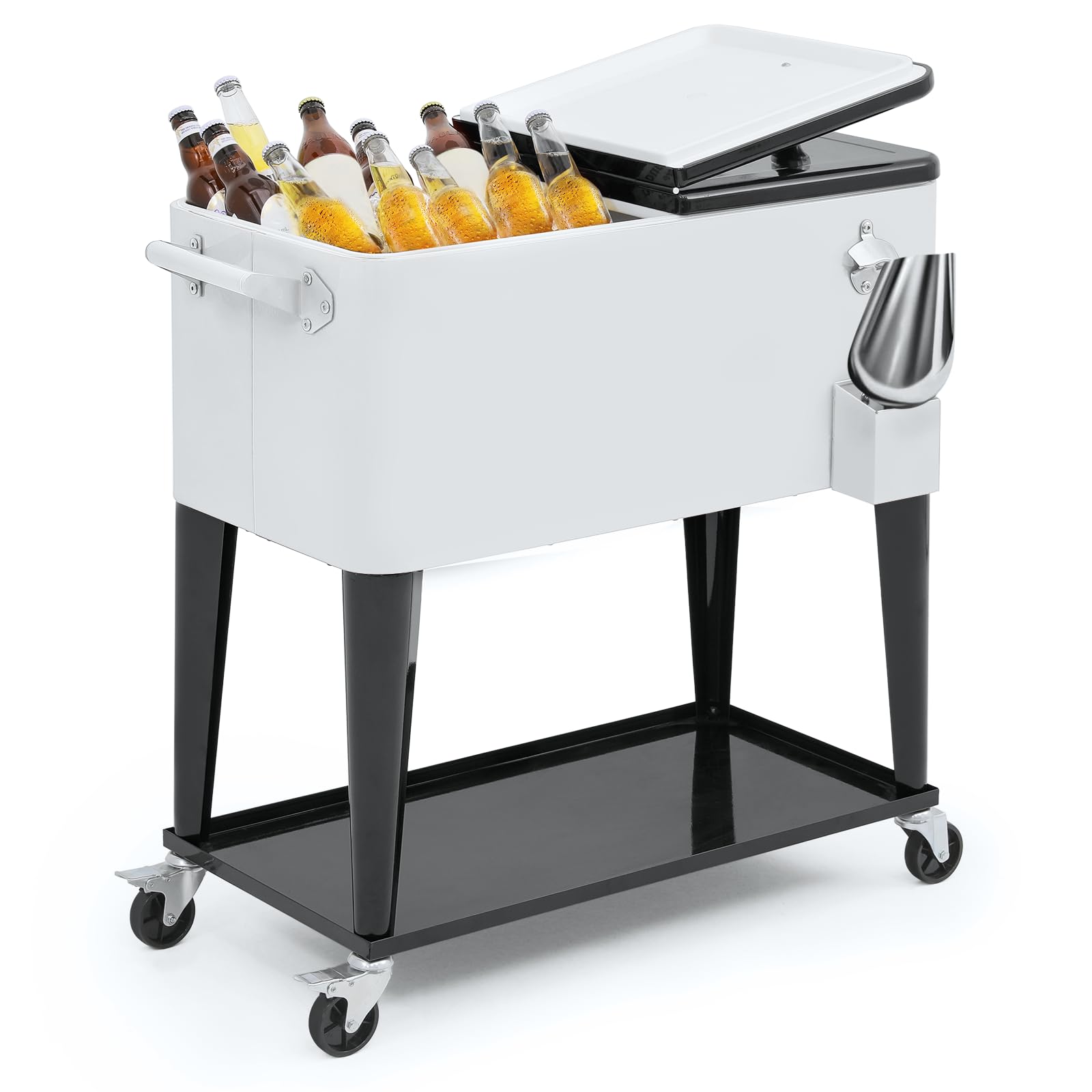 MADOG Modern Cooler with Wheels - Outdoor Entertaining Cooler for Patio and Deck