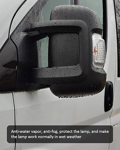 Miniatura 3 de YUANTUO Carcasa de luz intermitente para el lado izquierdo del conductor compatible con ProMaster 1500 2500 3500 2014-2021