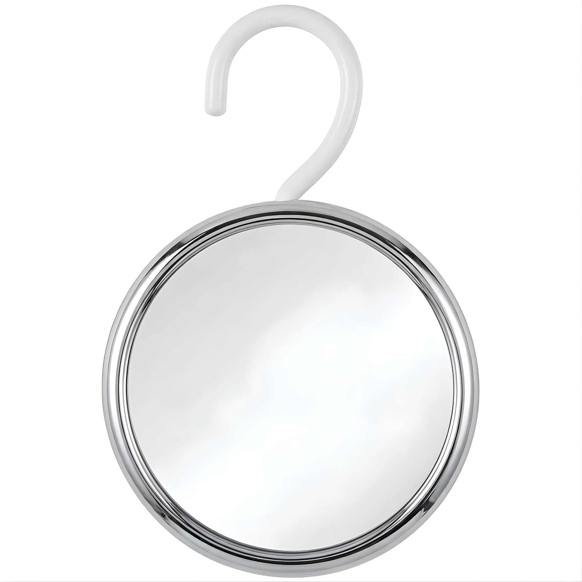 Mirrorvana Men's Chrome Fogless Shower Mirror For Shaving With Hook For Hanging, Anti Fog Shatterproof Surface And 360° Swivel - 17" (Chrome)