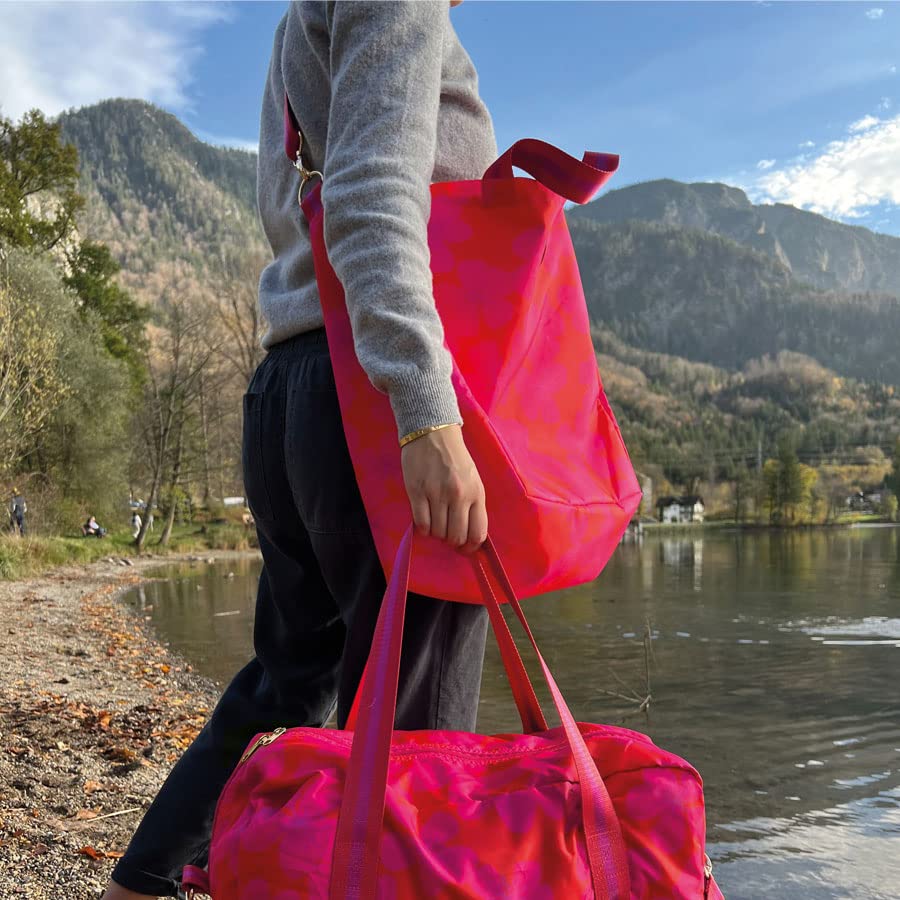 Sac shopping rose CEDON stable et large pour éviter les écrasements