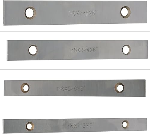 Miniatura 5 de WFLNHB Juego de 10 pares de barras paralelas delgadas de 1/8 "x 6" para trabajos de fresado con caja de almacenamiento