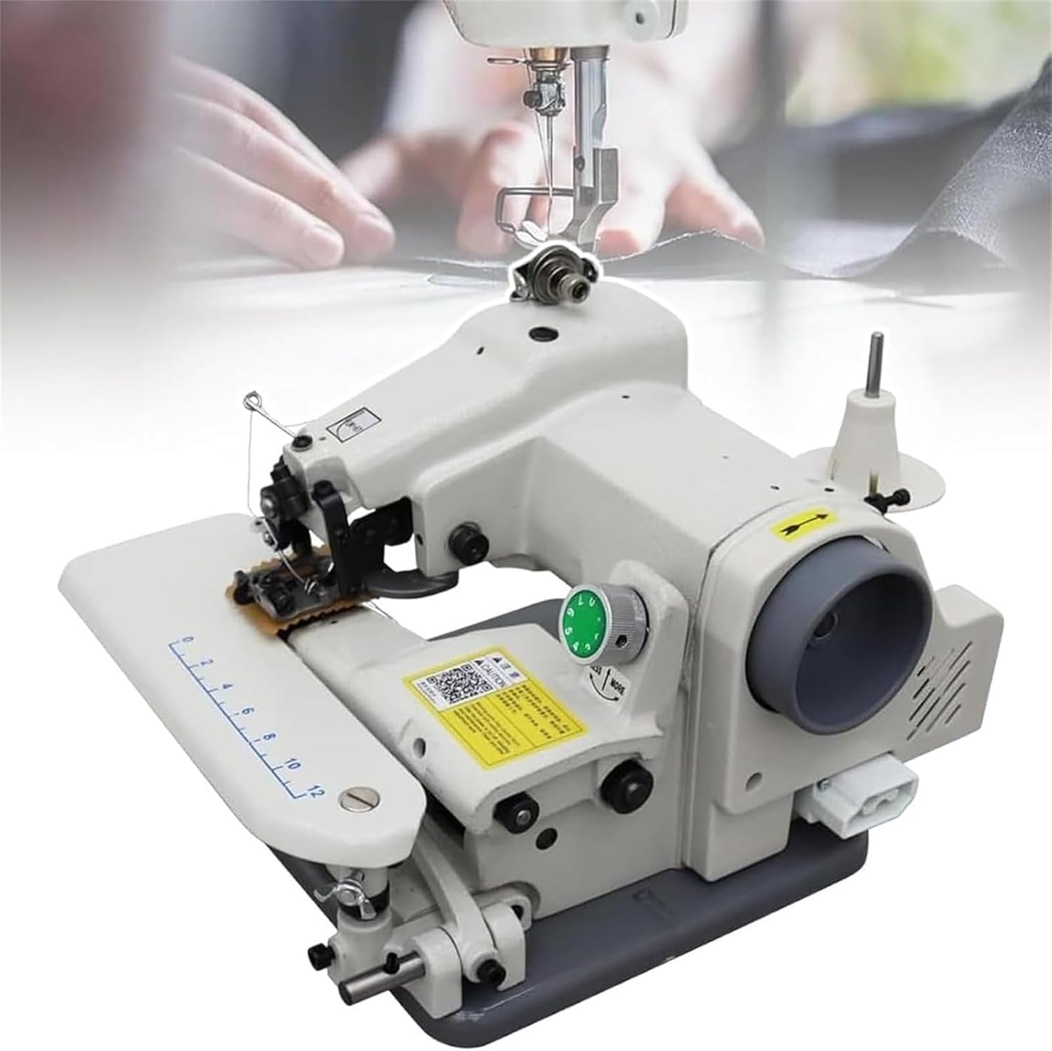RM-500 Tragbare Blindstich-Nähmaschine Sewing Machine, Desktop-Blindstich-Säumer mit unsichtbarem Saum, Schneider, Nadeln und Nähsteuerungspedal,220V 1200 Stiche/min