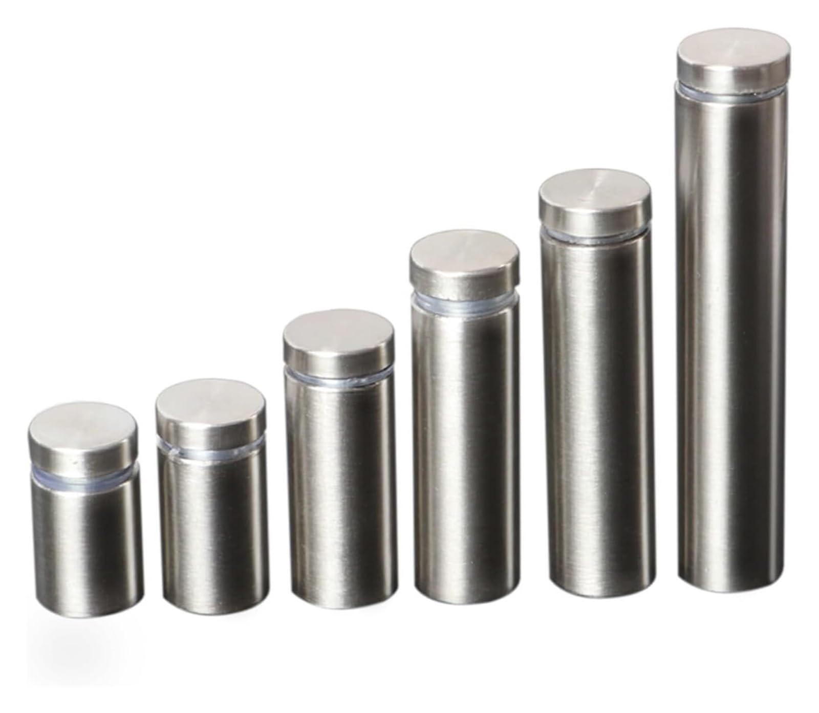 YDHSIKK Standoff Fixings, Stainless Steel Glass Standoffs Pack Of 10 For Glass Acrylic Advertisement 16x25-100mm(16x60mm)
