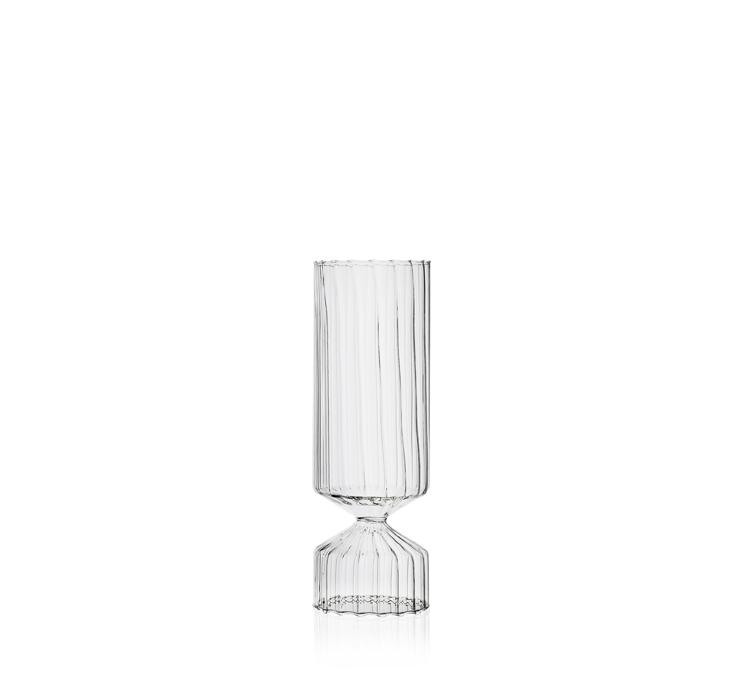 Ichendorf Milano Optical Vase, Bouquet Collection, H 27 cm, Borosilicate Glass, Handmade