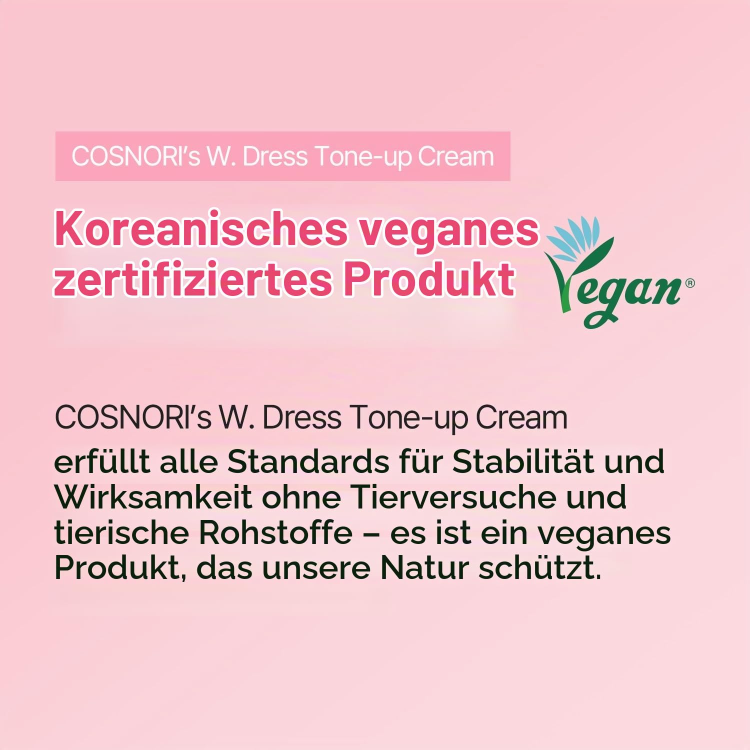 COSNORI Whitening Dress Cream 50 ml Toneup Cream Beauty