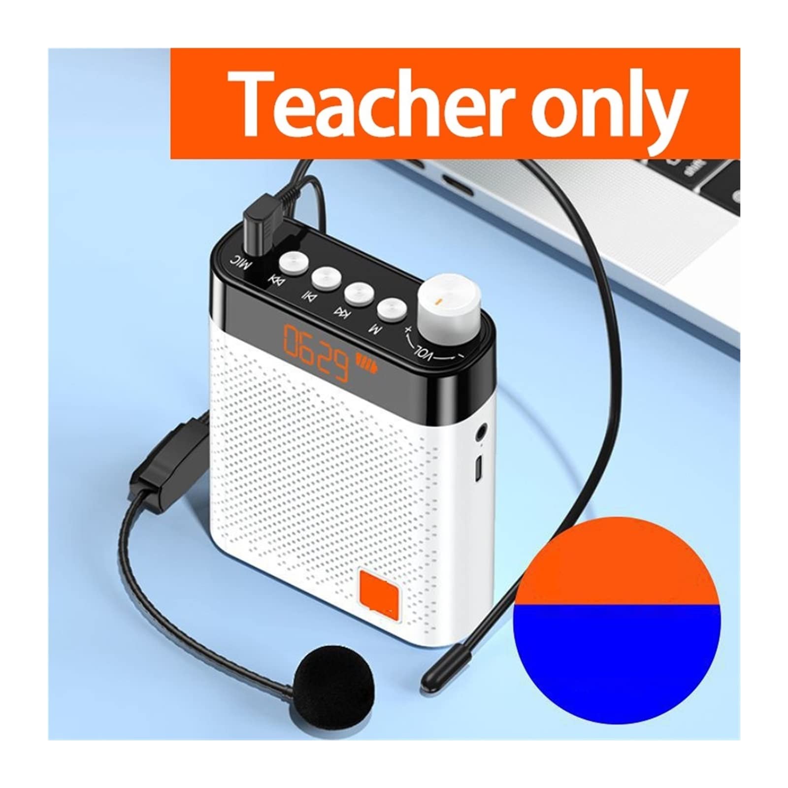 Megafon Bullhorn Blue-tooth Wzmacniacz głosu Mikrofon Zestaw słuchawkowy do sali konferencyjnej Głośniki dla nauczyciela Mikrofon o dużej mocy (kolor: 4, rozmiar: 1) little surprise