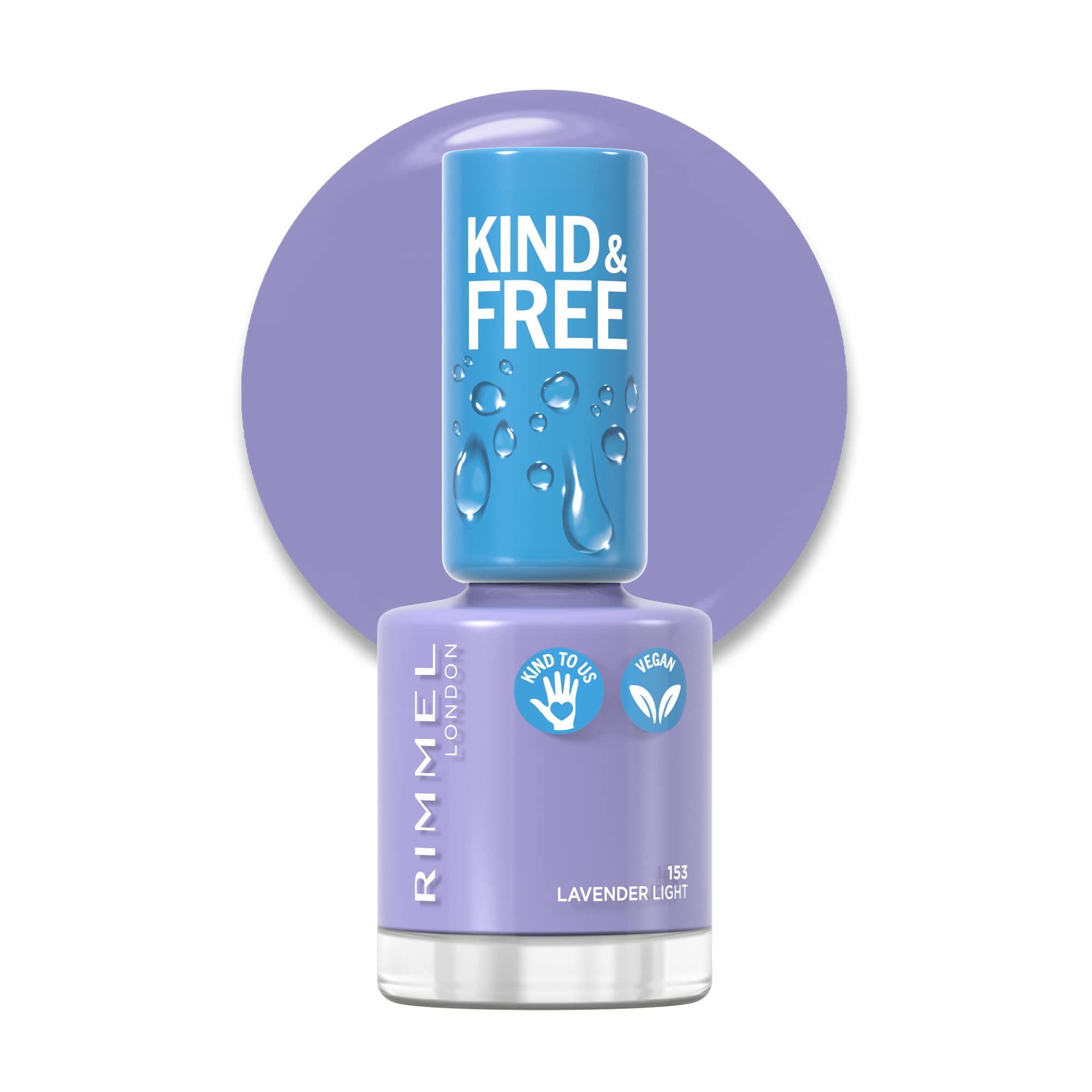 Rimmel London Kind and Free Clean Nail Polish 8ml 153 Lavender Light