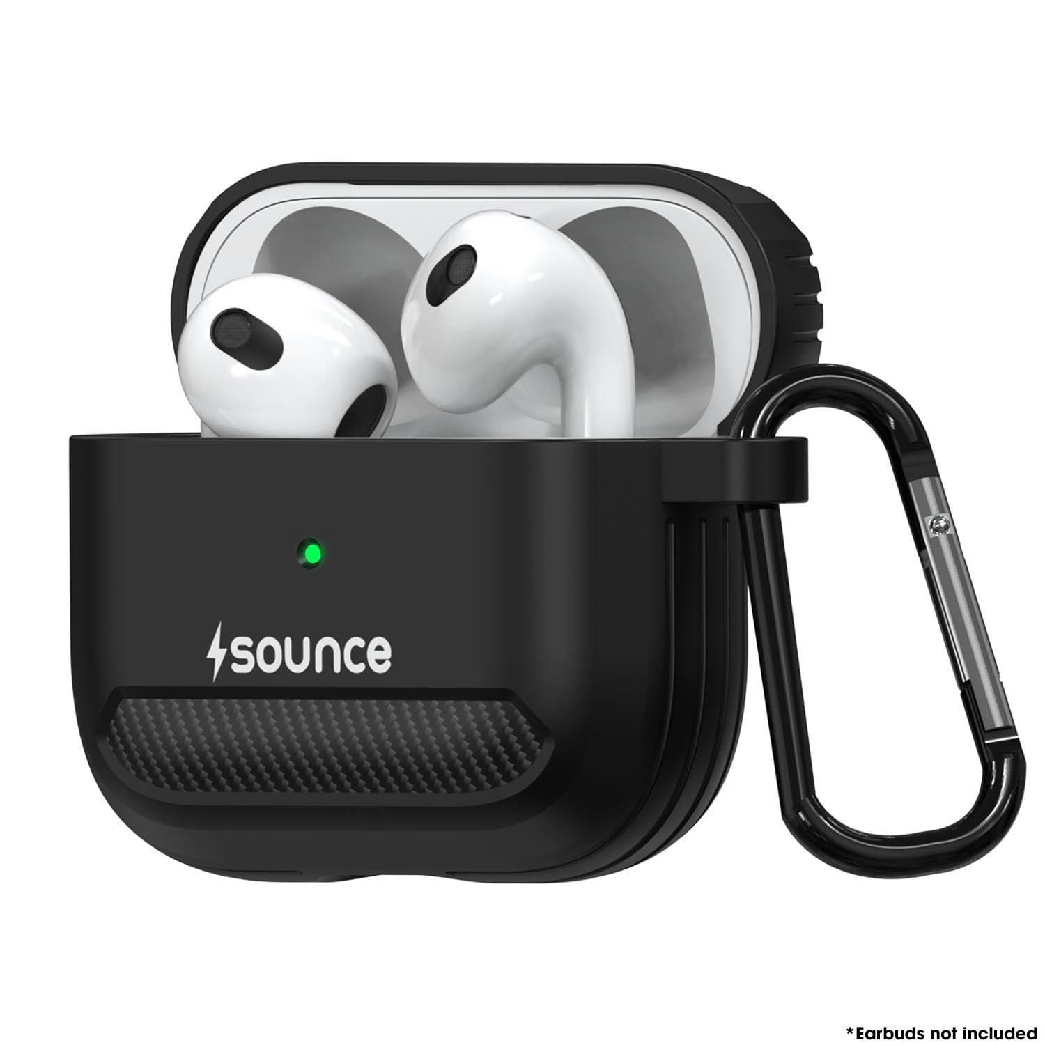Sounce Tough Case Compatible with Airpods 3 Case with Carabiner