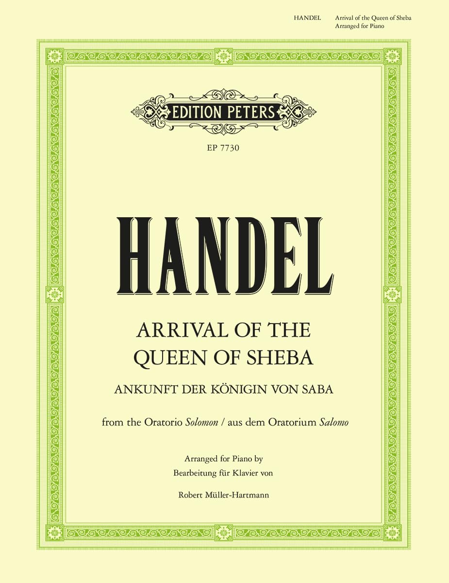 Handel: Arrival of the Queen of Sheba (Piano Solo) (EP7730)