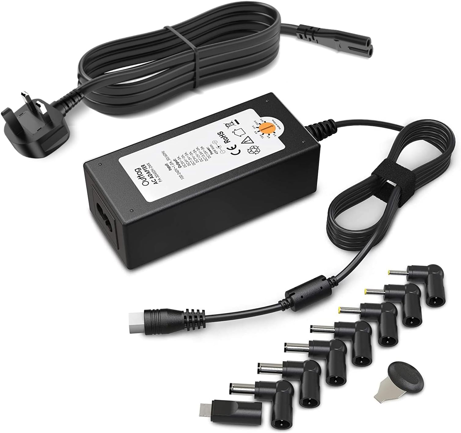 Outtag 45W Destktop Charger AC Power Supply Adapter 5V-15V 3A for Bluetooth BT Speakers Routers CCTV Cameras LCD TV Box USB HUB IP Camera Led Lamps Smart Phones Switching Power Supply Adaptor