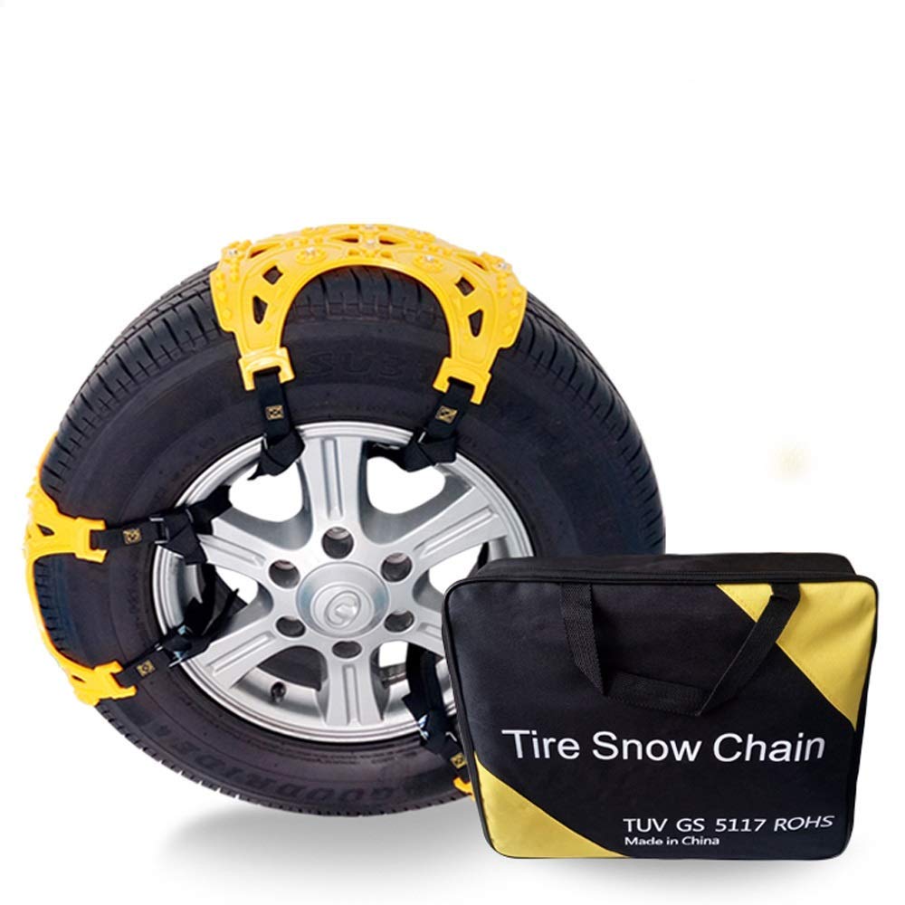 Chaîne à Neige de Voiture Chaîne à Neige antidérapante Chaînes à Neige 6 Pcs Pneu à Neige de Voiture Chaînes antidérapantes Matériau TPU Chaînes de Pneu résistantes à l'usure au FR
