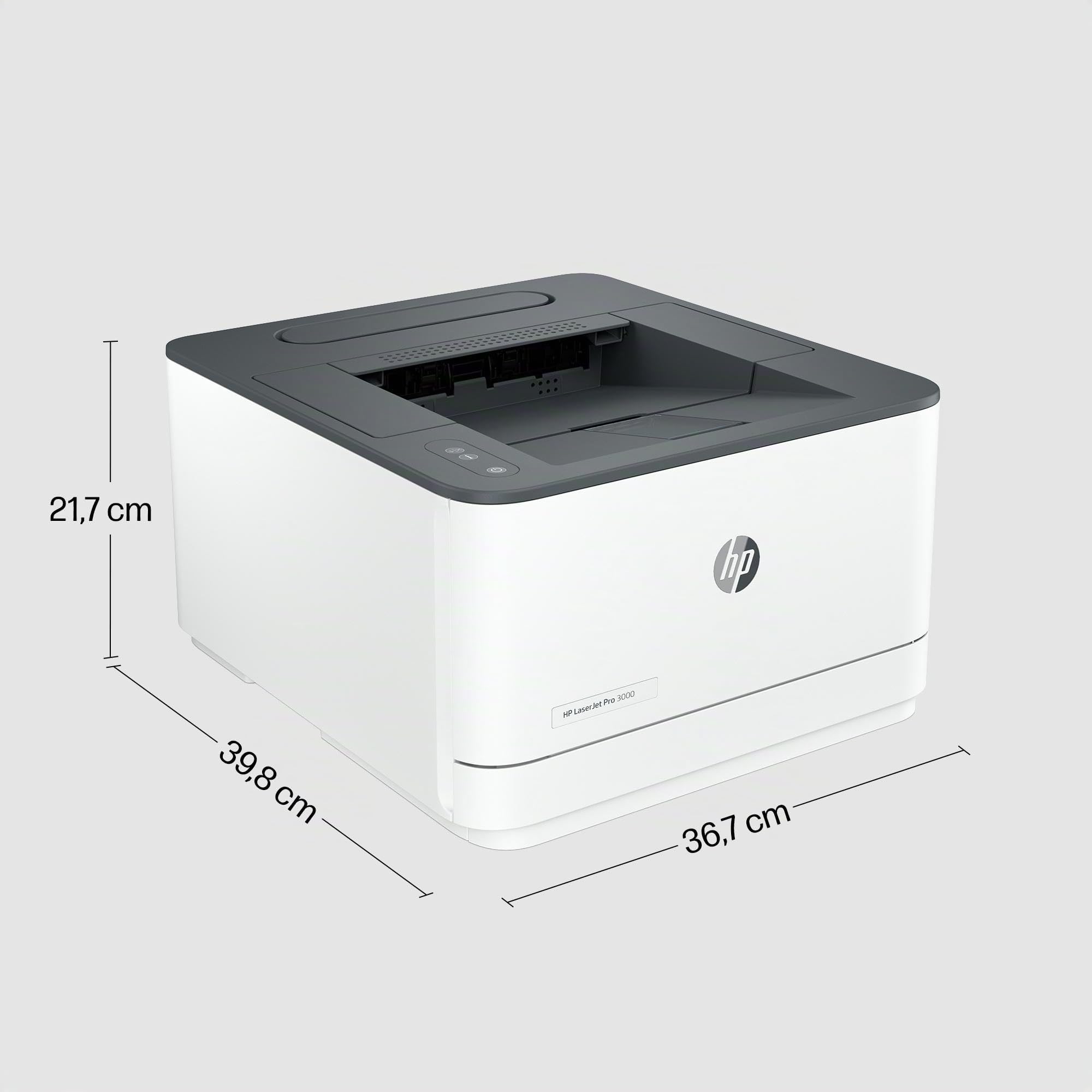 HP LaserJet Pro MFP 3002dwe 3G652E, Stampante a Singola Funzione A4, Stampa Fronte/Retro Automatico in b/n, 33 ppm, USB, USB Host, WiFi, Ethernet, Smart, Bianca
