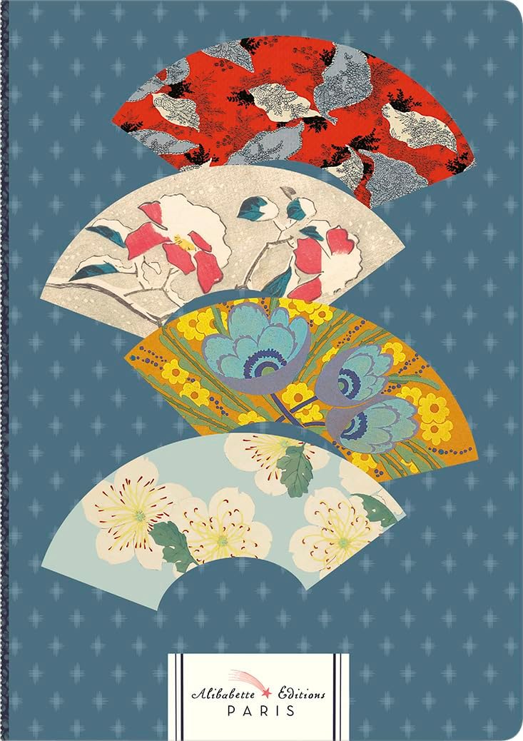Les Eventails (the Fans): Flowered Fans of Mystery (Standard Perfect-Bound Notebooks - Soft Touch Cover)
