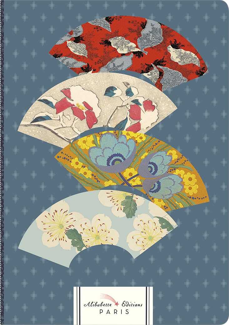 Les Eventails (the Fans): Flowered Fans of Mystery (Standard Perfect-Bound Notebooks - Soft Touch Cover)