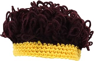 LIFKOME Sombreros para Niños Y Niñas Hechos a Mano de Lana para Fotografía Color Amarillo Cómodos Adorables Talla Única para Fiesta de Halloween
