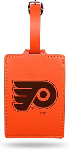 Rico Industries NHL Colorado Avalanche Granate Etiqueta de equipaje de gamuza ultra grabada con láser, incluye tarjeta de identificación