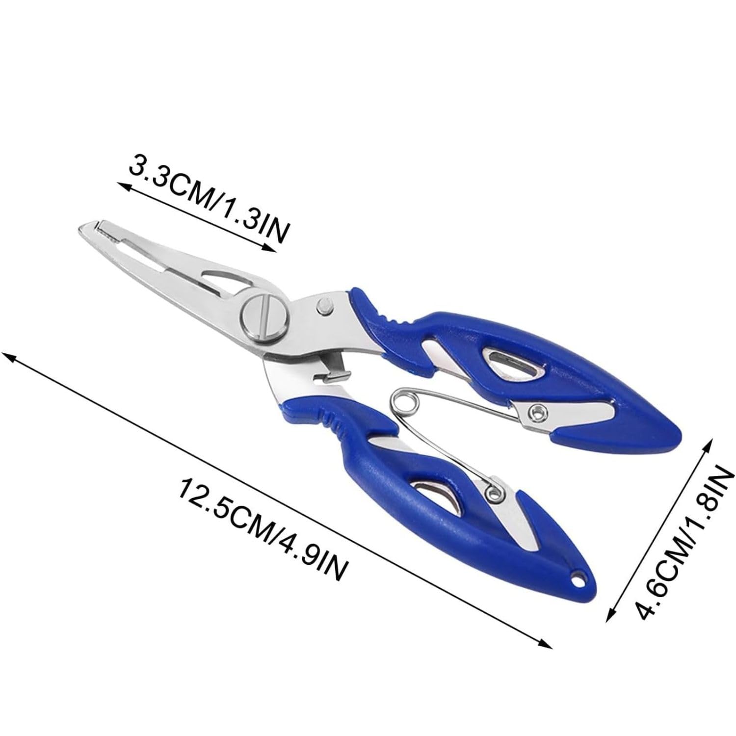 VAYINATO® Fishing Pliers, Multifunctional Tool for Hook Removal, Line Cutting, Split Ring | Lightweight & Ergonomic Grip | Rust Resistant | Easy to Use for Fishmen By Petzlifeworld 4