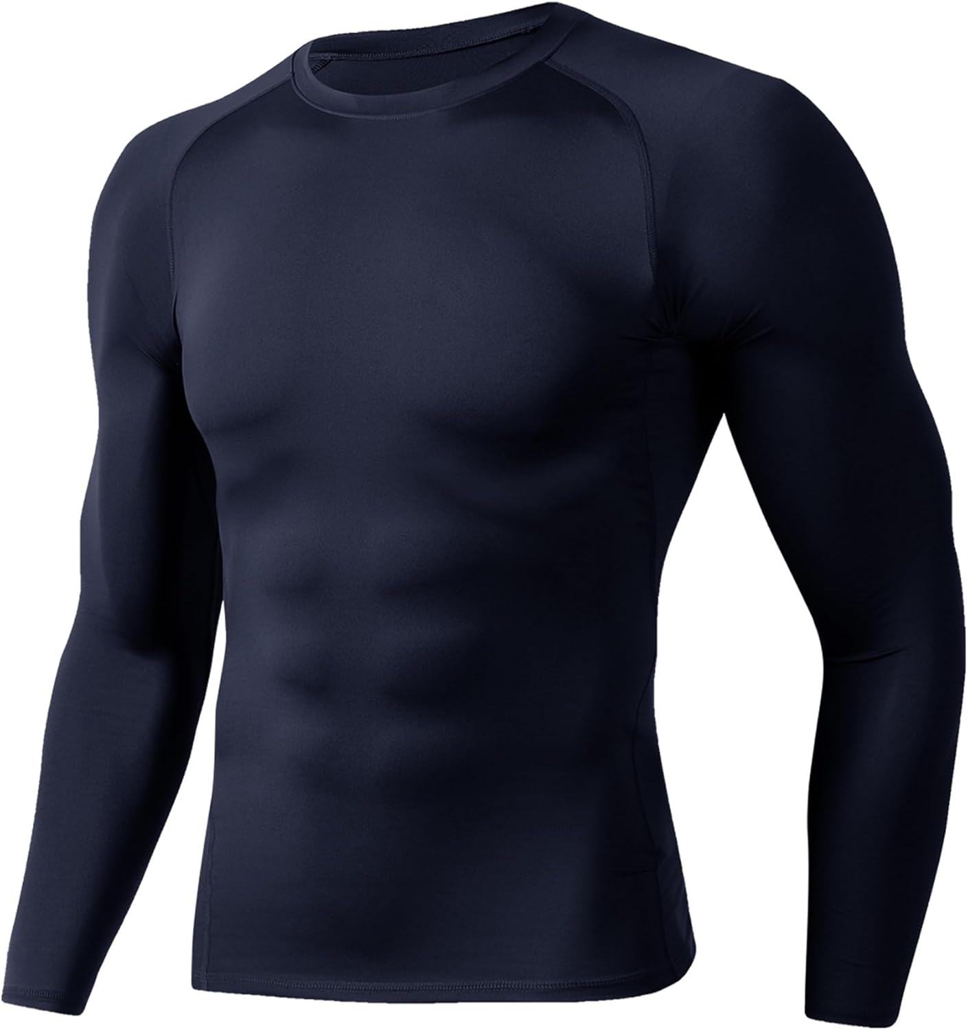 Compression Shirts for Men - Long Sleeve Black Workout Base Layer Athletic Gym Tops Quick Dry Running Undershirts
