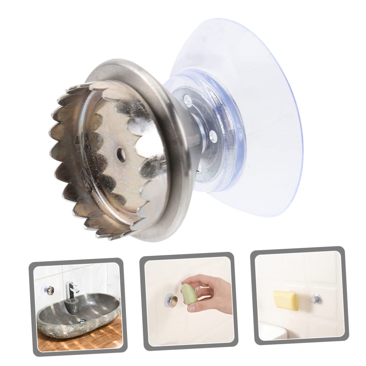 MAGICLULU 5sets Portasapone Inossidabile Per Design Draining Per Facile Installazione Per e Alberghiero