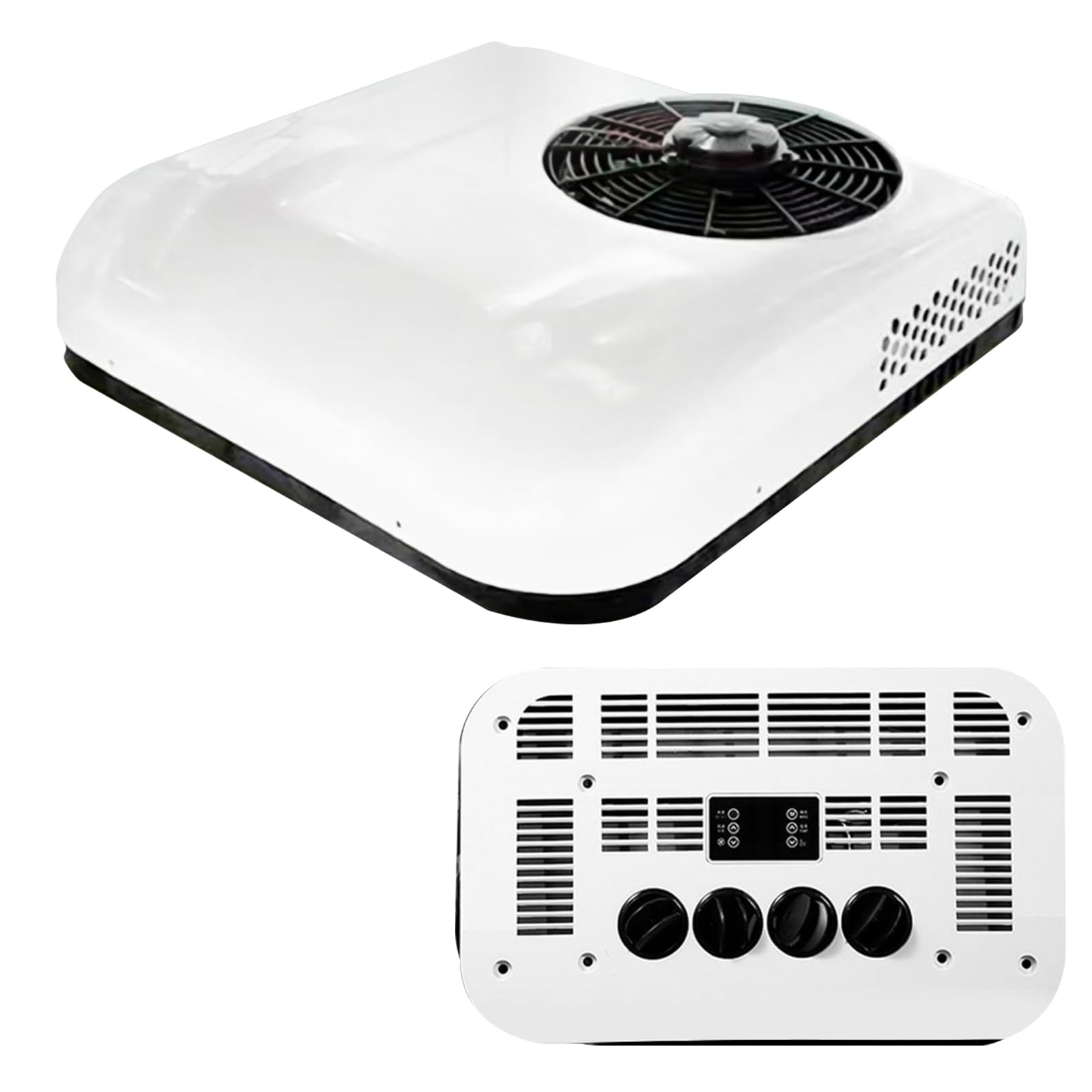 Aire acondicionado de 24 V para caravanas, autocaravanas, techo de CC, compresor de aire acondicionado móvil para furgonetas, todoterrenos, camiones, coches