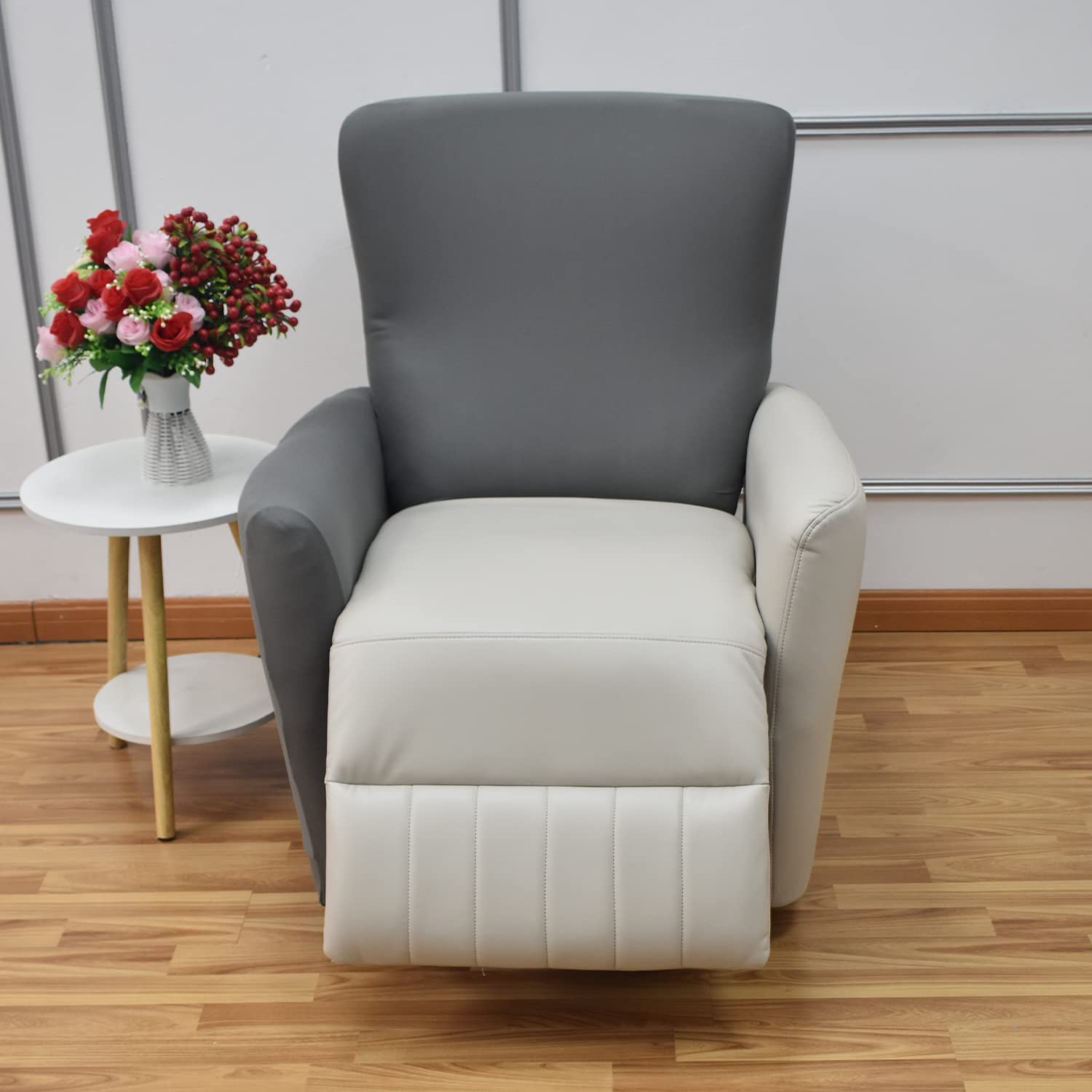 Sesselbezug relaxsessel sesselschoner für fernsehsessel relaxsessel Lehnsessel-Abdeckung mit Tasche Lehnsessel-Schonbezüge Schutz 4 Stück